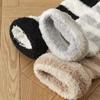 Weiche Korallenfleece Süße Kniestrümpfe Winter Warm Mädchen Frauen Niedliche Cartoon Tier Strümpfe Gestreift Gemütlich Oberschenkelhoch Weihnachtsgeschenk