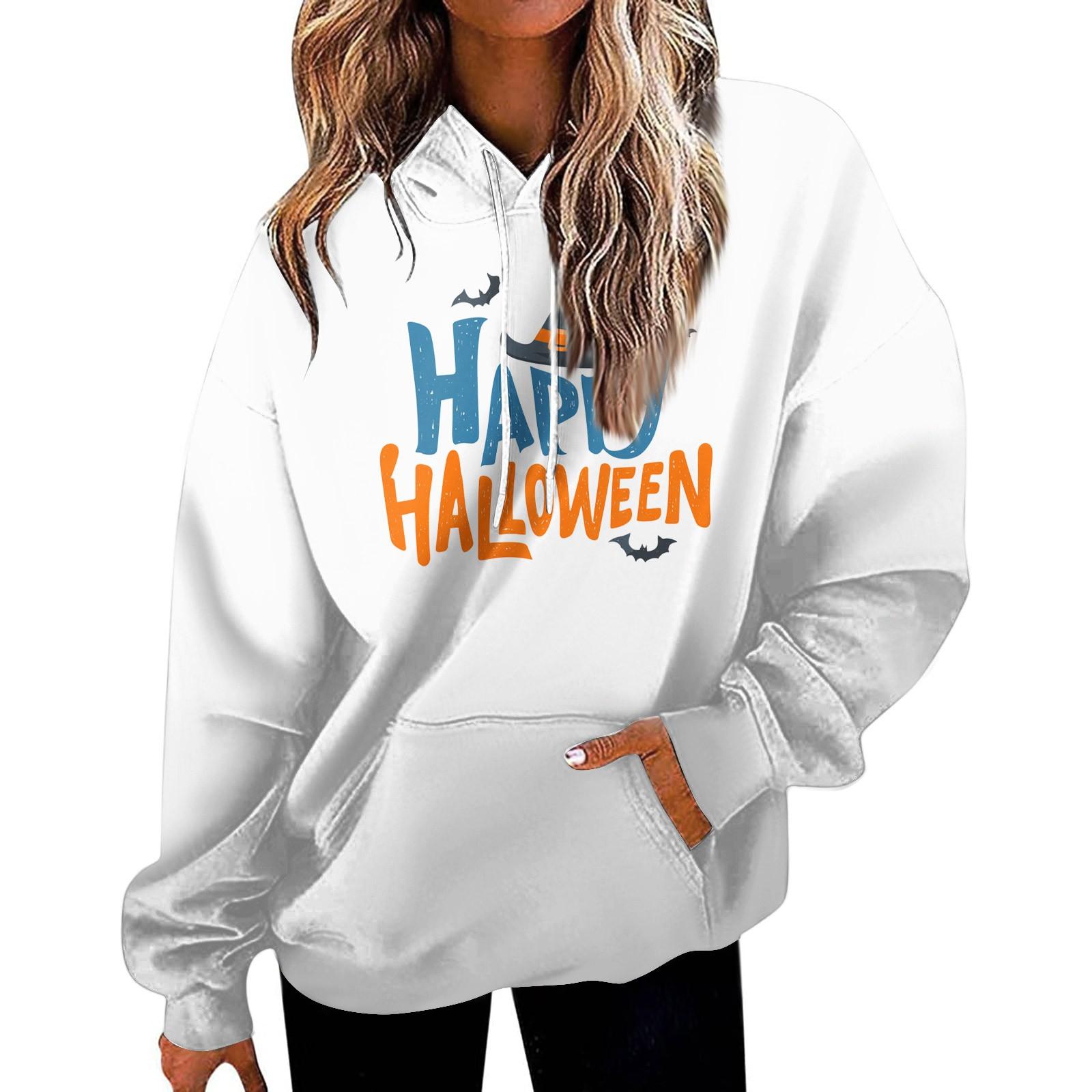 

Women s Fashion Sweatshirt Printed Casual Hooded Sweatshirt With Pockets L