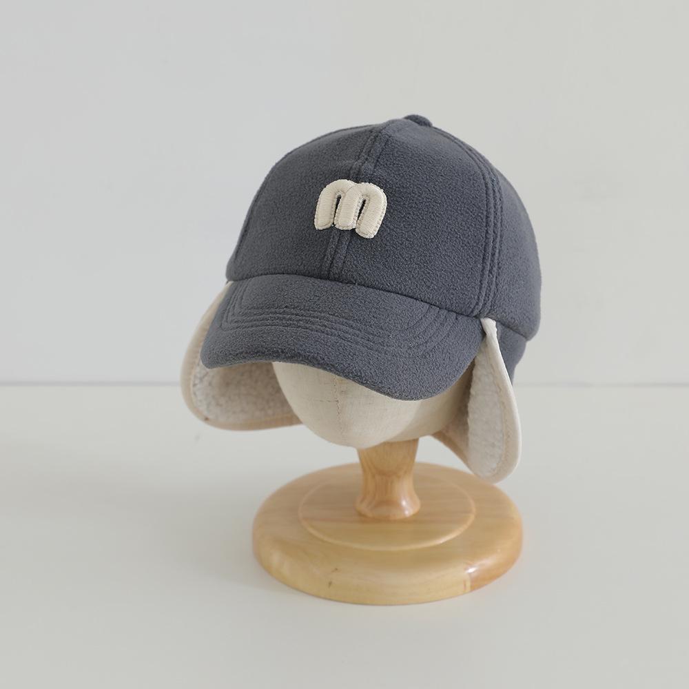 Kinder Herbst/Winter Lammwolle Baseballkappe mit Ohrenschutz