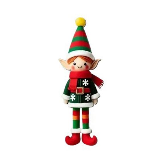 Christmas Elf Ornaments Wooden Elf Boys Girls Christmas Tree Hanging Ornaments for Home Tree Indoor Outdoor Holiday Decor