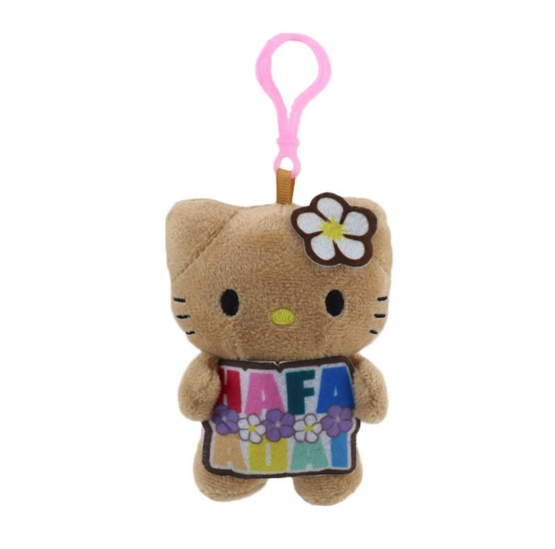 

Cute Skin Black Hawaiian Themed Plush Toy Pendant For Bag Decoration Pink Sign