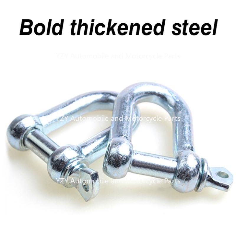 5M 8Tons Car Towing Rope Strape Cable With U Hooks Shackle High Strength Nylon With Reflective Light For Car Truck Trailer SUV