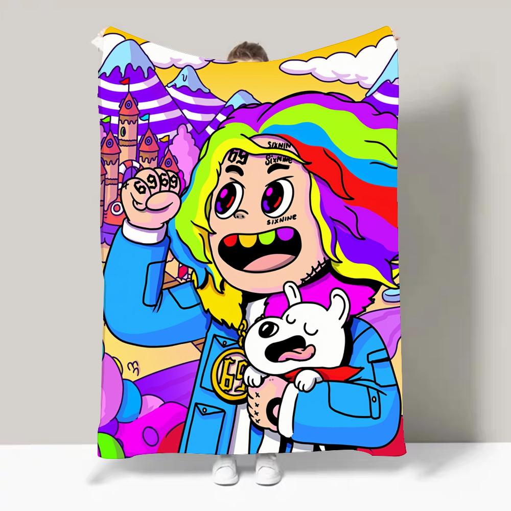 

Rapper 6-6ix9ine Blanket Design Lightweight For Dorms, Naps, Living Room, Office,Sofa,All-Season 30x40in
