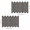 Black Hexagonal Car Window Vinyls Decals 2PCS Pack Rear Side Window Sticker For Enhanced Privacy And Trendy Appearance