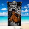 Sneldrogende Strandhanddoek Muhammad Ali Patroon, Lichtgewicht Absorberende Handdoek voor Zwembad Strand Vakantie Gebruik