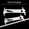 Compacts Bike Chain Wear Detector Stainless Steel Cycling Chain Gauges Suitable for Various Chain Size