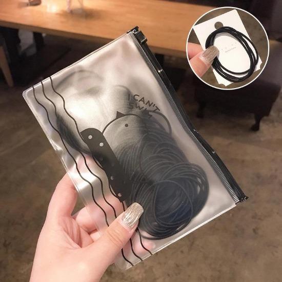 

100 шт./упак. 5 см/2 см однотонные простые резинки для волос для женщин эластичная резинка для волос модные аксессуары для волос