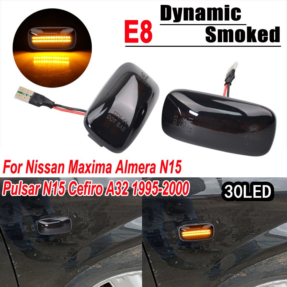 Flowing LED Side Marker Dynamic Turn Signal Light Lamp for Nissan Maxima Skyline R34 Almera N15 N16 Pulsar Primera P11 P12