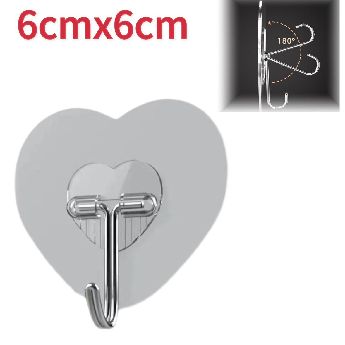 

1/5/10/20pcs Transparent Hook Strong Self Adhesive Hooks Key Storage Hanger for Kitchen Bathroom Door Wall Multi-Function Hooks 1pc