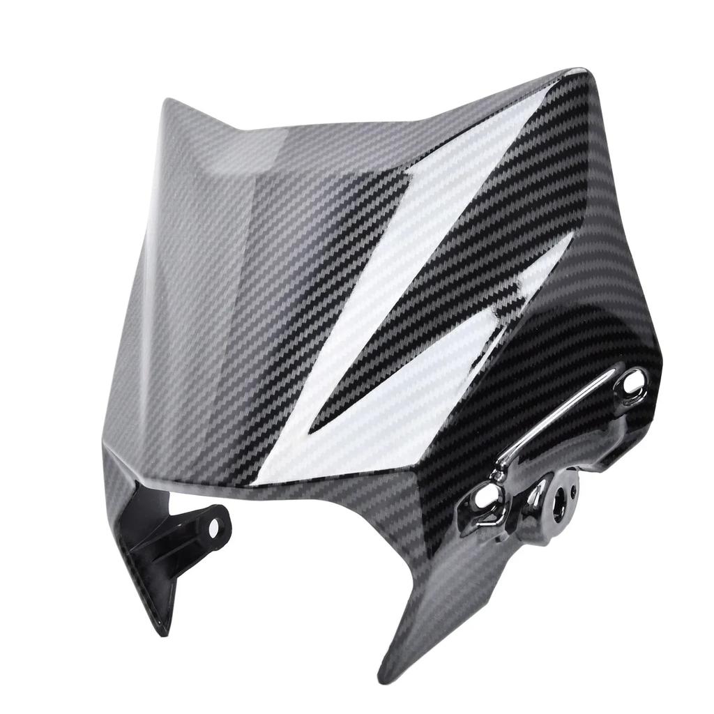 For Surron Ultra Bee Carbon Fiber Front Headlight Fender Water Transfer Glossy Parts for SURRON Headlight Mudguard Motorcycles