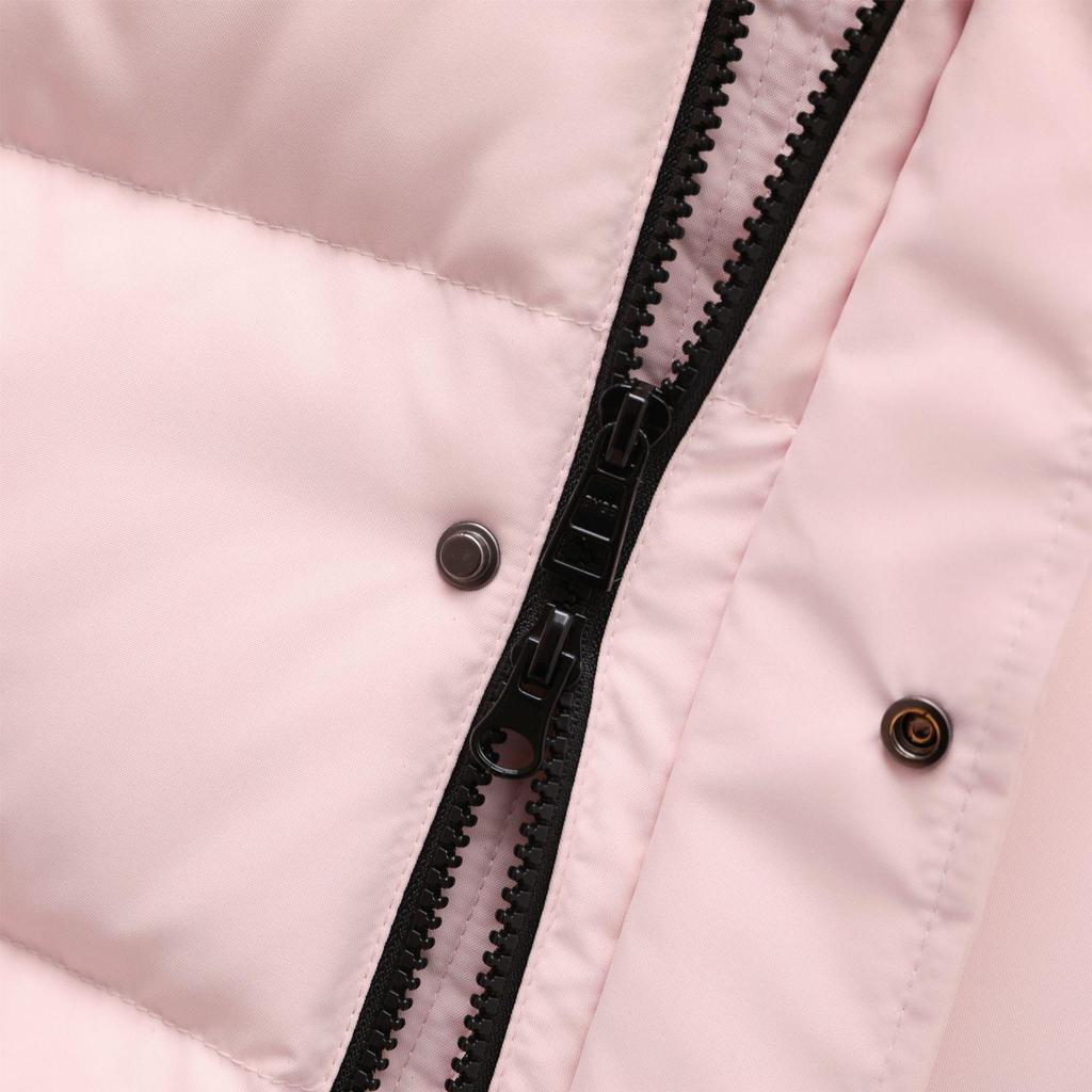 2025 Kids' Fashionable Mid-Length Hooded Down Jacket - Thickened White Duck Down for Girls