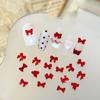 100Pcs 3D Mini Bow Resin Nail Art Decoration Bowknot Ornament Nail Charm Jewelry Design Kawaii Gem
