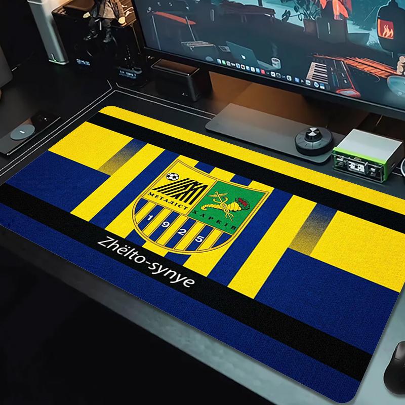FC Metalist Kharkiv Color Mouse Pad Large Gaming Table Cushion Non-slip Laptop Tablet Big Mousepad XXL Mat Mini PC Playmat With Lock edge