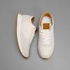 European Luxury Men's Genuine Leather Casual White Shoes - Trendy Summer Forrest Gump Style