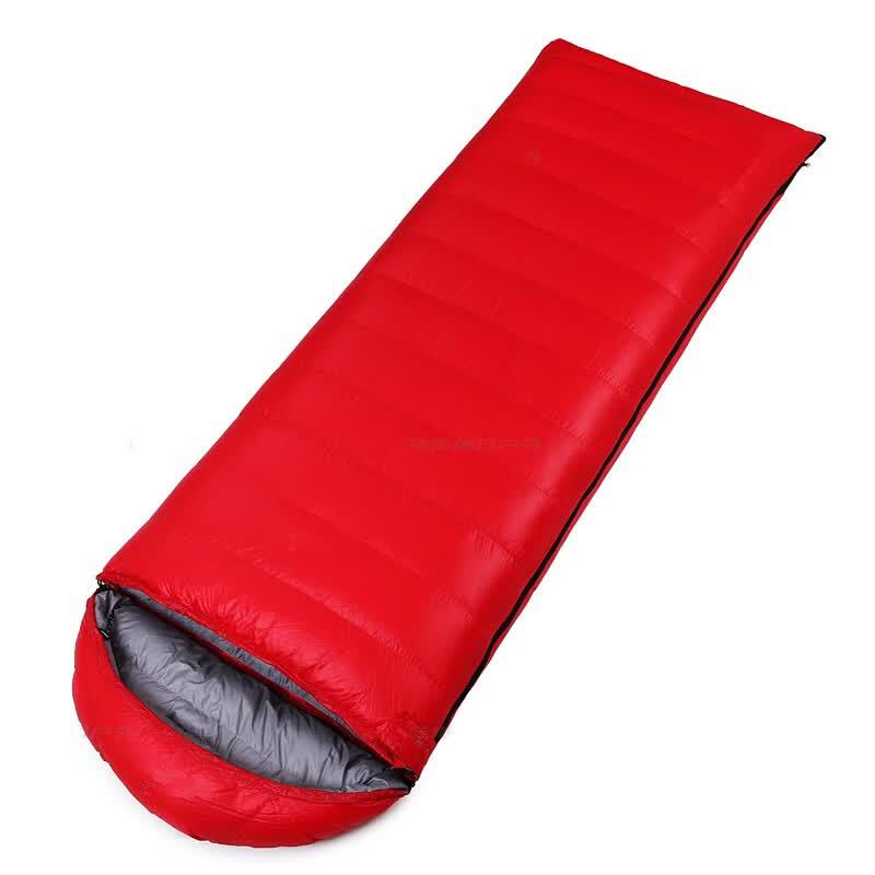 Li Shen Outdoor Camping Warm Spliceable Hooded Envelope Sleeping Bag for Adults