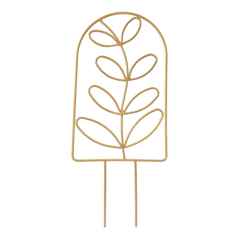 

Универсальные железные колья, совместимые для овощей, огурцов, вьющихся растений, опора, решетка, садовое растение, стебель цветка, кронштейн 2 золотой