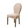 1PCS Jacquard Chair Cover Nordic Elastic Dining Room Chair Slipcover Round Back Furniture Protector for Kitchen Home Wedding