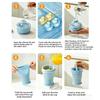 2026New Portable Foldable Ice Ball Cup With Built-in Straw Food-Grade Silicone Ice Maker Mold Summer Outdoor Travel Tumbler