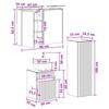 Bathroom Furniture Set 4 Pcs Reclaimed Wood Engineered Wood and Glass