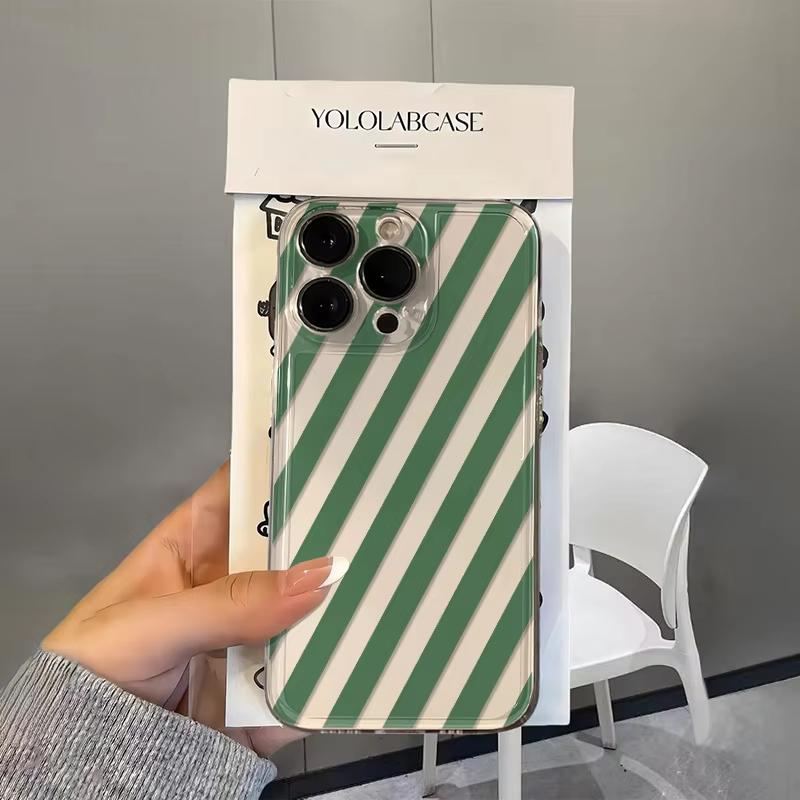 

Colorful Stripes Pattern Clear Phone Case for iPhone 17 Pro Max 16 15 Pro 14 13 12 11 XR XS 17Air 16 Plus Silicone Cover iPhone XS Max