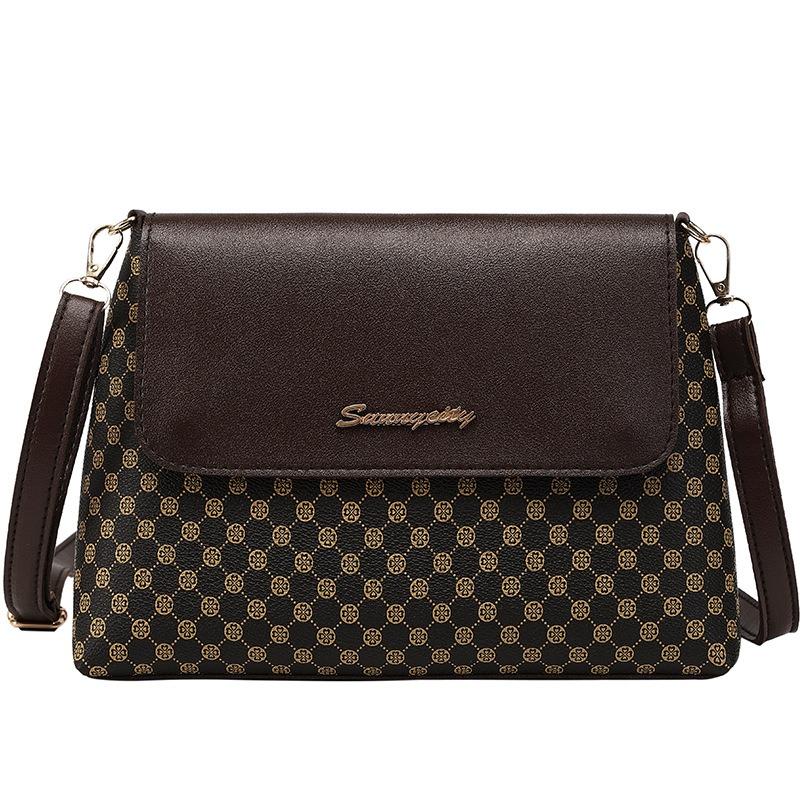 Printed Square Bag Autumn Bag Makeup Storage Bag Women's Shoulder Bag