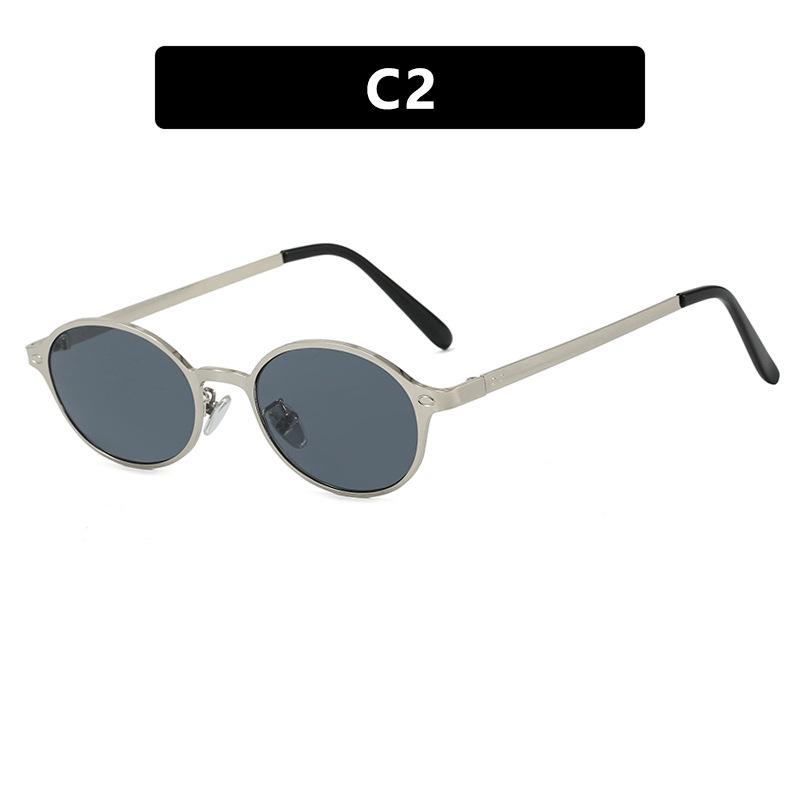 Ladies Sunglasses, Vintage Metal Oval Sunglasses