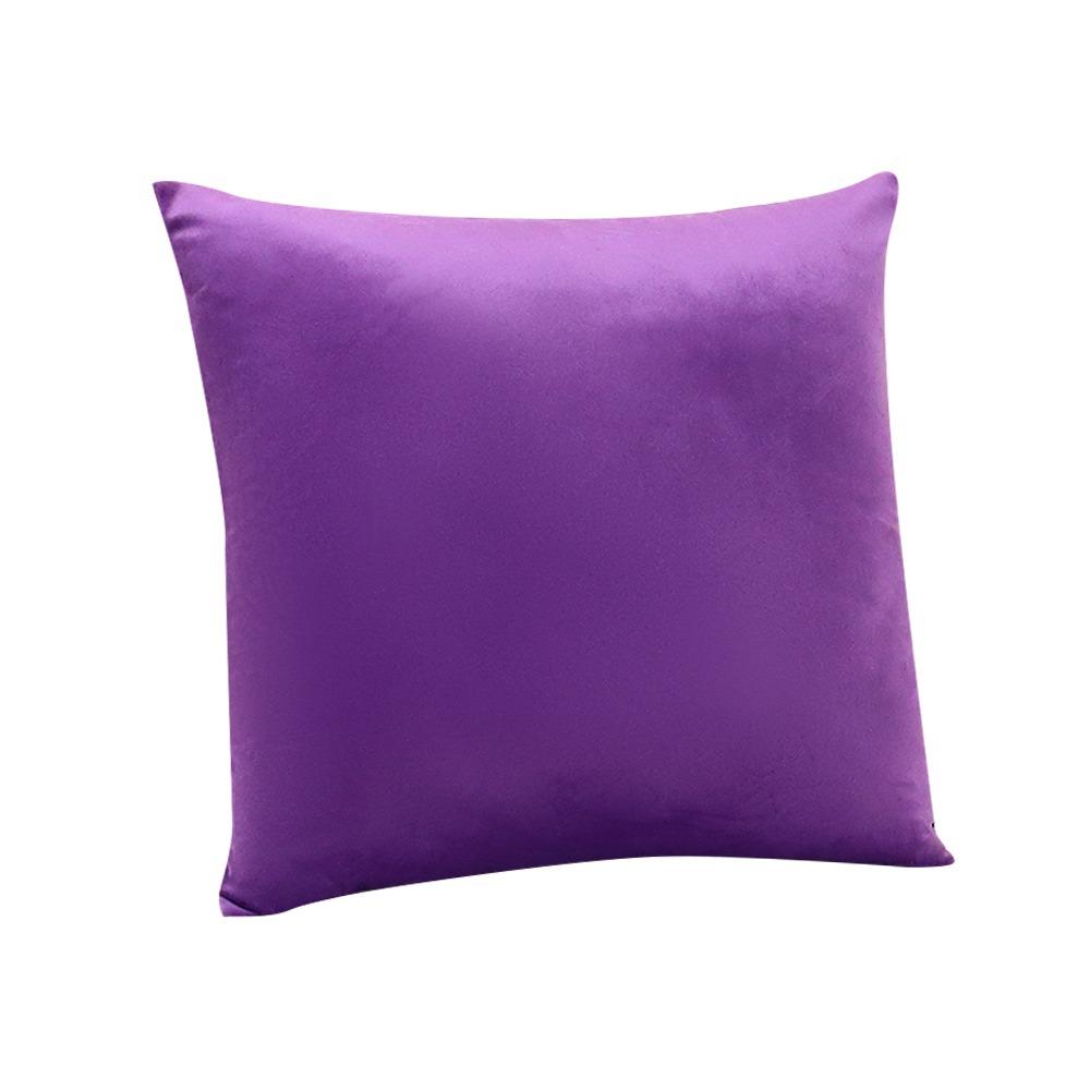 

45x45 см Чехол для подушки из бархата для дивана Наволочка для подушки для дивана Спальня Автомобиль Гостиная фиолетовый