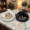 Gothic Coiled Dragon Jewelry Tray 3D Printing Dragon Shaped Trinket Bowl  Home Decor