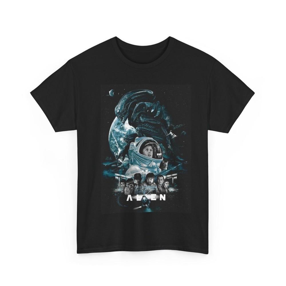 Alien 1979 Movie T shirt Unisex Heavy Cotton Tee Unisex T-Shirt L