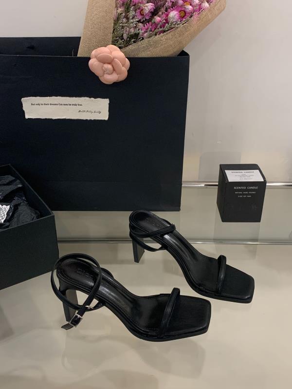 Fashion Comfort Shoes for Women 2025 Summer Open Toe High Heel Sandals Suit Female Beige Buckle Strap Peep High-heeled Clear Outside Bla