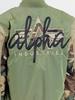 Зимняя куртка Alpha Industries MA-1 Camo Back Embroidery Bomber Jacket Размер Olive Green (258120-01)