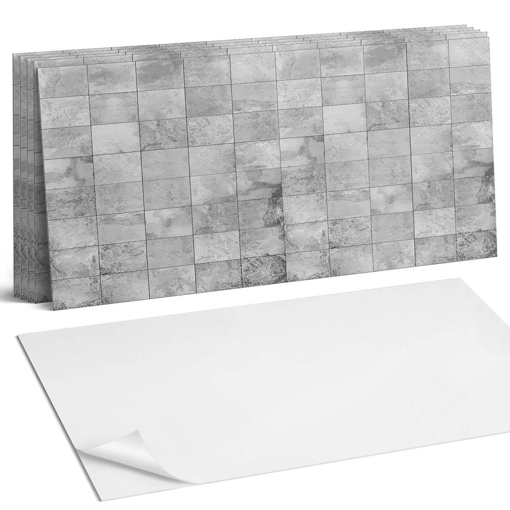PVC Tiles with Motif Easy Decoration for Dining Room Stone Tile Pattern 6X60X30 Cm