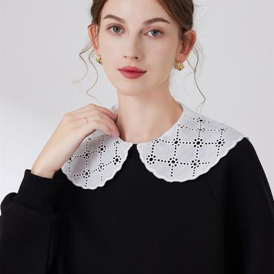 Perfect Match Elegant Ruffles Fake Stand Collar For Women Sweater Blouse Tops Shirt Detachable Collar Autumn Removable Half-Shirt False Cols