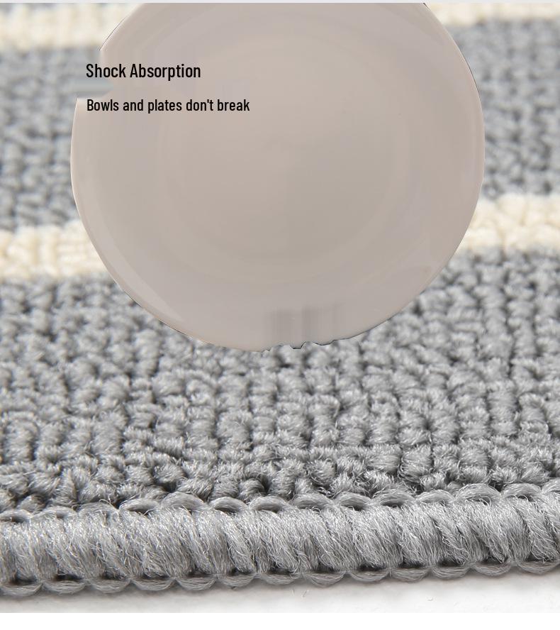 Absorbent Non-slip Striped Floor Mat for Kitchen, Bathroom, and Entryway