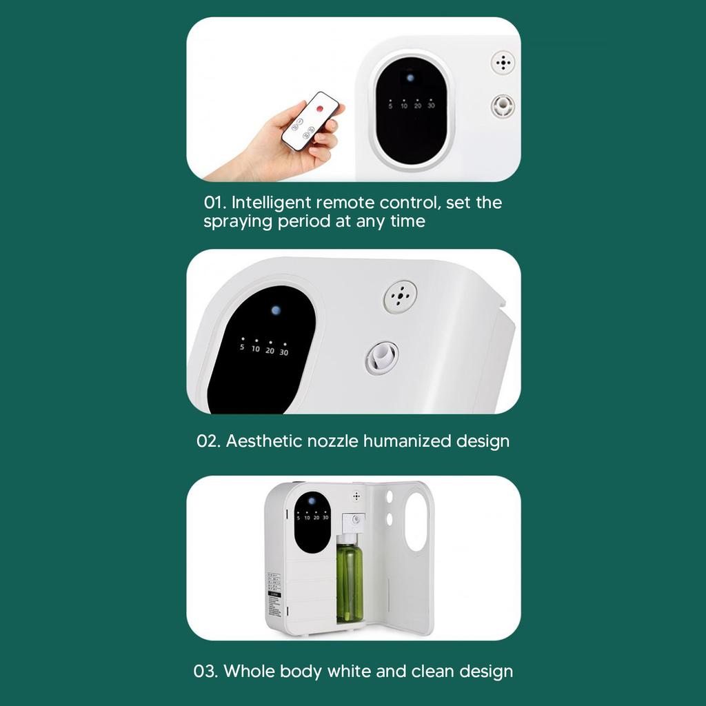 Smart Scent Air Machine USB Charging Remote Control 100m³ 160ML Quiet Aromatherapy Diffuser for Hotels Home Office