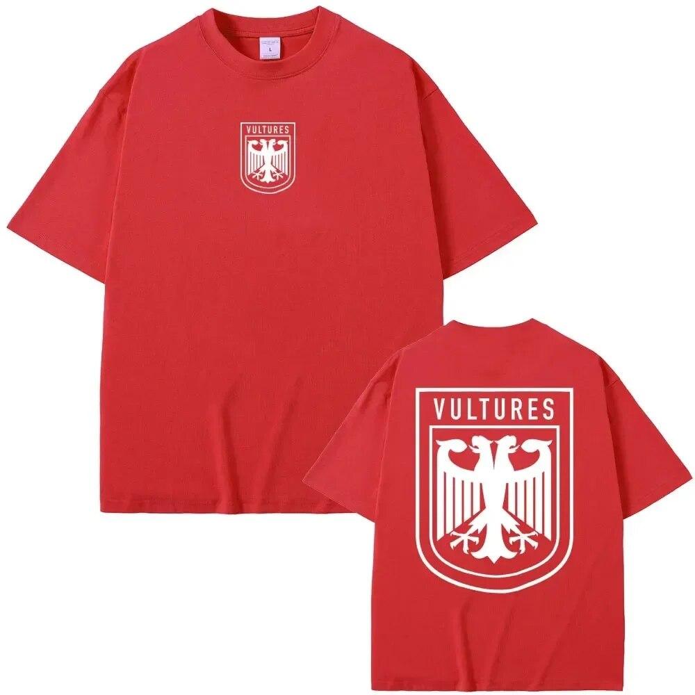 Rapper Kanye West Vultures New Music Album Graphic T Shirts Unisex Women Hip Hop Fashion Oversized T-shirts Unisex 100% Cotton Tshirt