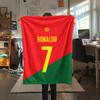 1PC CR7 Print Flannel Blanket, High Quality All Seasons, Home Decor, Warmth and Comfort, Perfect for Christmas Gifts