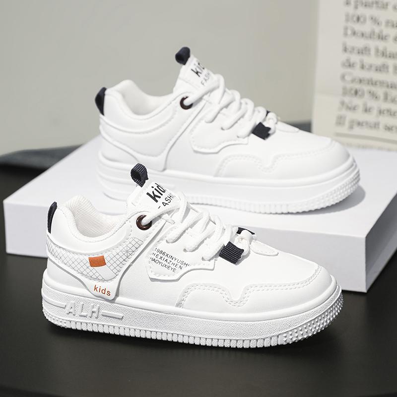 

Детские кроссовки Four Seasons Low Top Breathable для скейтбординга для детей и студентов, популярные кроссовки для бега, для мальчиков и девочек, удобные кроссовки для спортзала 27 белый