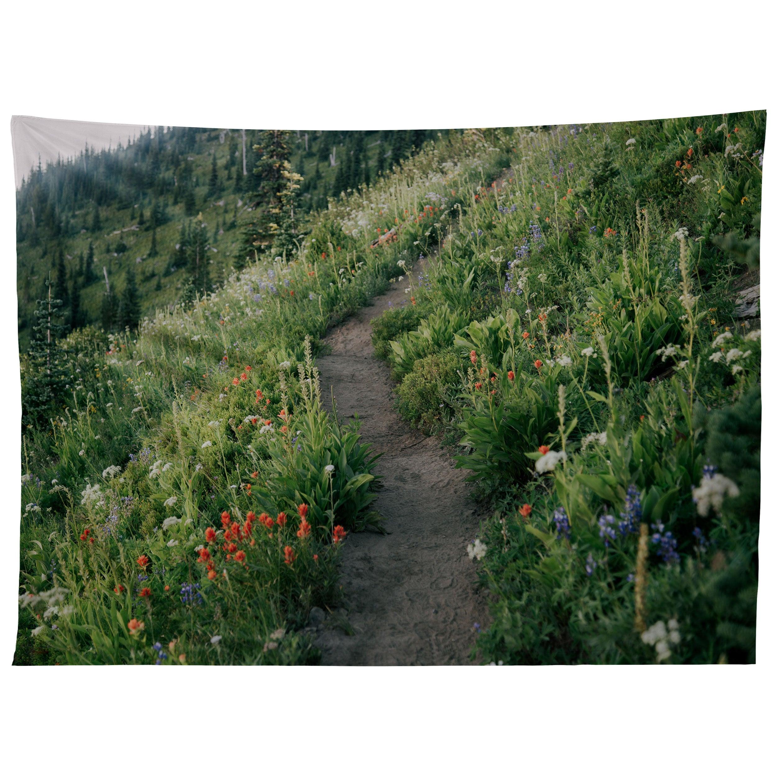 WILDFLOWER HIKE tapestry 75x100
