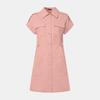 ZANZEA Women Turn Down Collar Short Sleeve Casual Shirt Dress