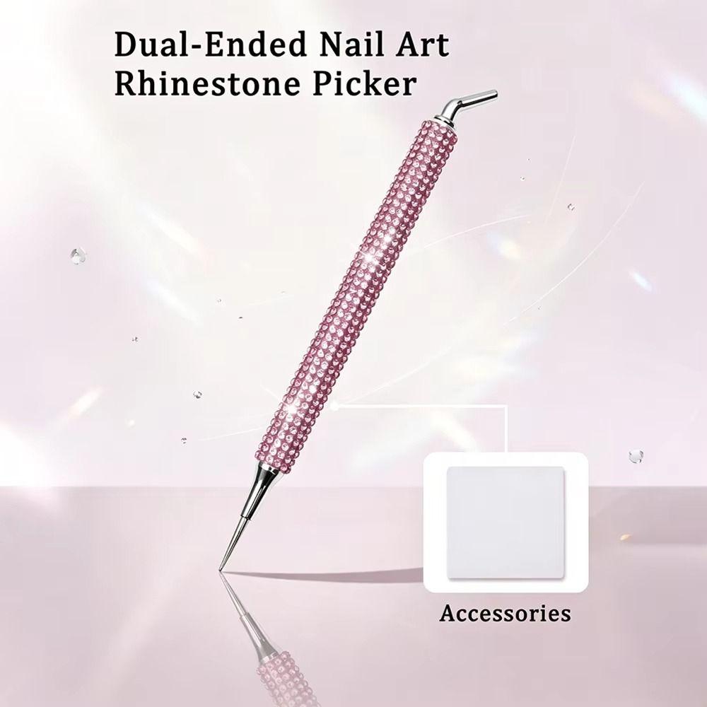 Dual-ended Nail Art Dotting Tool DIY Manicure Nail Decoration Tool For Nail Charms Gems