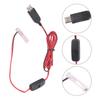 USB 5V auf 1,5V 3A Virtuelle Batterie-Wandlerkabel Mit Ein/Aus-Schaltern für Elektronisches Spielzeug, Thermometer und Uhren