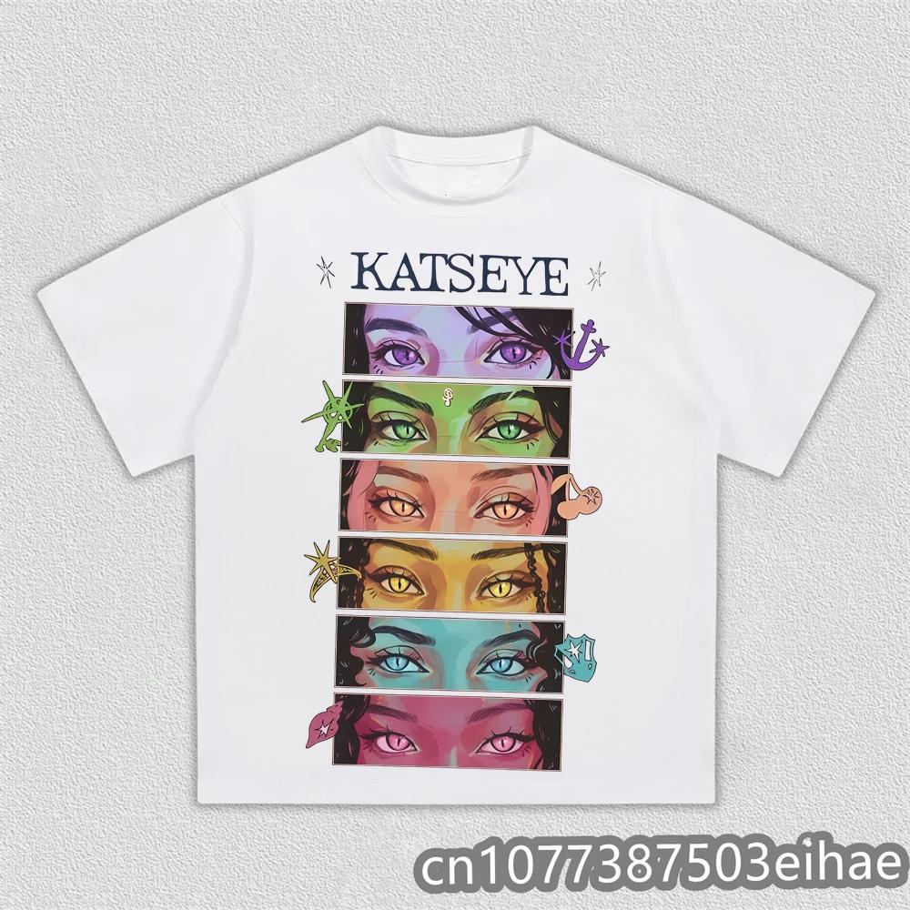 Katseye T-shirt Korean Girls Band Printing Tshirt Camiseta Cotton Short Sleeve Female T Shirt Summer Casual Women Men Kids Tee