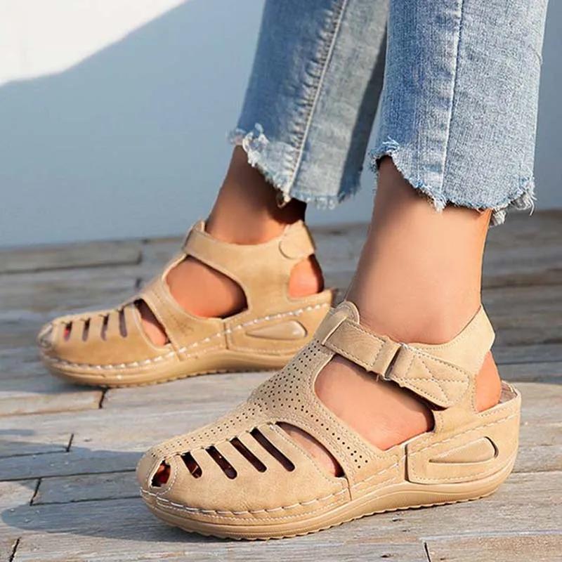 Shoes Women Sandals Summer Non-Slip Walking Shoes Comfortable Women Shoe Wedge Sandals Woman Party Women Sandal Footwear Female