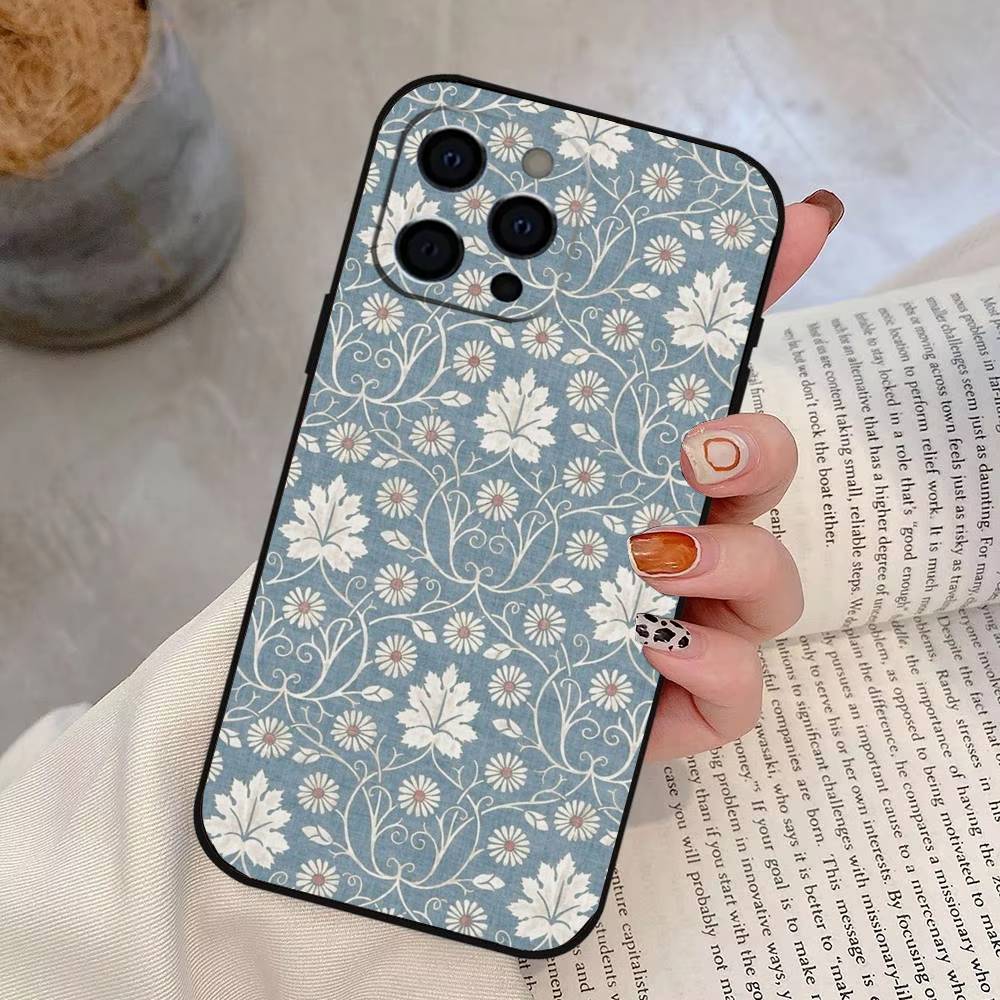 Persian Carpet Floral Pattern Phone Case Silicone Soft For IPhone 17 16 15 14 13 12 11 X XR Plus Pro Max Plus
