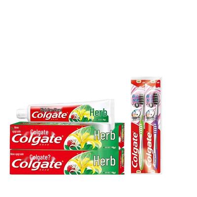 Herbal Toothpaste & Toothbrush Set