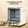 Mini Oven, 15 Litres Electric Oven and Grill with 60-230 degrees C Adjustable Temperature, 60 Minute Timer, Include Baking Tray