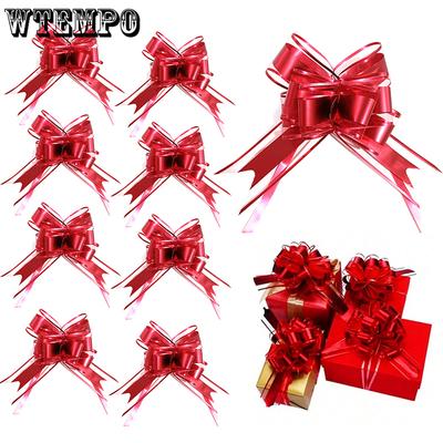 WTEMPO Çekme Kurdelesi Ambalaj Kurdeleleri Çok Renkli Kurdele Kurdele Hediye Paketleme için Noel Düğün Sepetleri Sevgililer Günü Dekorasyonu