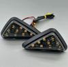 Set of 2 11 LED One Side Universal Motorcycle Turn Signals Side Markers Triangle Clear