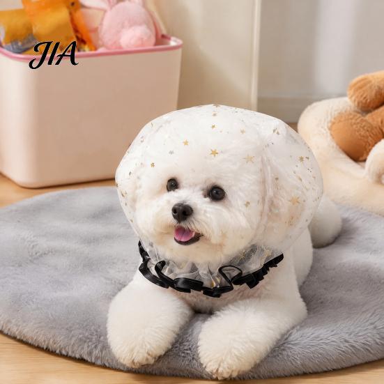 Breathable Mesh Snout Guard 6Pcs Dog Head Covers, Muzzles, Prevent Eating Off Ground, Lightweight Pet Training Headgear Soft Anti Safety Hood